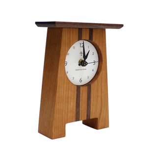 New Craftsman, Handcrafted Wooden Desk Clock