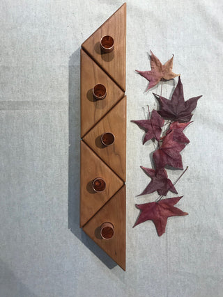 Triangles Flat Candle Holder