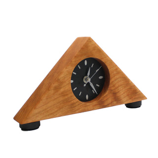 New Triangles, Handcrafted Wooden Mantel Clock