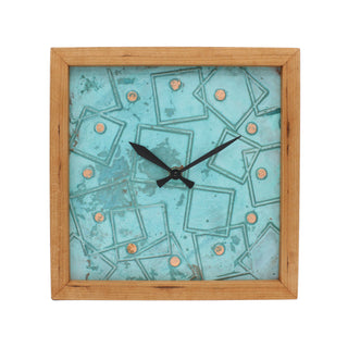 Copper & Ice -Handcrafted Wooden Big Box Clock