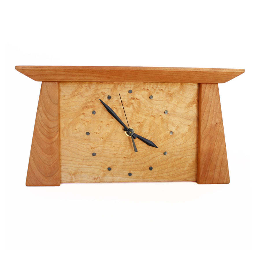 Prairie Mantel Handmade Wood Clock | Sabbath-Day Woods – Sabbath-Day Woods